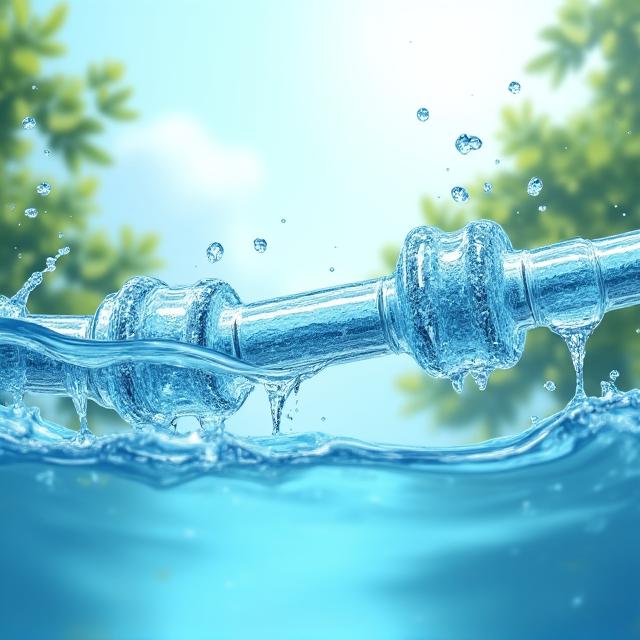 クリーンな水が循環するリサイクルシステムのイメージ図